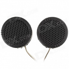 JT-005A High Efficiency Dome Tweeter Component Speakers for Car Audio System - Black (Pair)