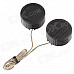 JT-005A High Efficiency Dome Tweeter Component Speakers for Car Audio System - Black (Pair)