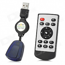 HY-680 IPTV Remote Controller - Black + Silver ( 1x CR2025)