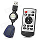 HY-680 IPTV Remote Controller - Black + Silver ( 1x CR2025)