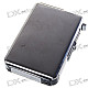 Automatic Ejection Metal Cigarette Case with Windproof Butane Jet Torch Lighter (Holds 10)