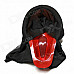Halloween Red Scream Distorted Mask - Red + Black