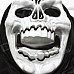 Halloween Cosplay Devil Mask - White + Black