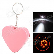 D002 Cute Heart Style Portable USB Powered Electronic Cigarette Lighter - Pink