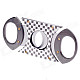 Fashionable Grid Stainless Steel Cigar Cutter Knife - Grey + Golden + Silver