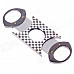 Fashionable Grid Stainless Steel Cigar Cutter Knife - Grey + Golden + Silver