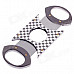 Fashionable Grid Stainless Steel Cigar Cutter Knife - Grey + Golden + Silver