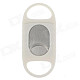 Single Blade Plastic + Stainless Steel Cigar Cutter Knife - White + Silver