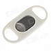 Single Blade Plastic + Stainless Steel Cigar Cutter Knife - White + Silver