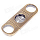 Unique Stainless Steel Cigar Cutter Knife - Bronze + Silver