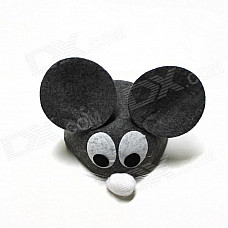 Cosplay Animal Mouse Style Children's Hat for Halloween - Grey + White + Black