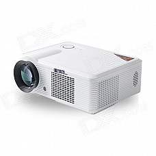 EJIALE 100W 2200lm LED Projector w/ Dual-HDMI, VGA, AV, USB, TV for Home Theater, Business, Shool