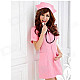 Sexy Cosplay Nurse Dress up - Pink (Free Size)