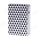 SHAYU Aluminum Alloy Diamond Pattern USB Rechargeable Lighter - Silver (5V)