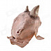Halloween Rhino Demon w/ Two Horns Mask - Pink