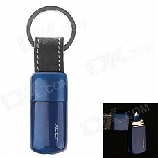 Portable Butane Gas Lighter Keychain - Deep blue + Black