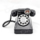 Retro Telephone Design ABS Coin Bank - Black