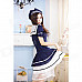 Maid Students Character Costumes for Halloween - Blue (Free Size)