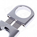 Double Blades Sharp Stainless Steel Cigar Cutter - Silver