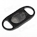 Sigle Blade Plastic + Stainless Steel Cigar Cutter Knife - Black + Silver