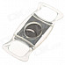1526 High Quality Double Blades Sharp Stainless Steel Cigar Cutter - Silver + Transparent