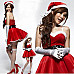 Stylish Santa Claus Character Women's Appeal Clothing for Christmas Party - Red (Free Size)