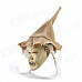 Halloween Hatted Gray-face Witch Mask - White + Brown + Gray