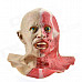 Halloween Half Anatomy Figure Mask-White + Red + Blue