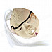 Halloween Vampire Mask with Hair - Red + White