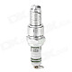 HH-2 Spark Plug Shape Cigarette Lighter Flame Gas Lighter - Silver + White