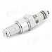 HH-2 Spark Plug Shape Cigarette Lighter Flame Gas Lighter - Silver + White