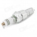 HH-2 Spark Plug Shape Cigarette Lighter Flame Gas Lighter - Silver + White