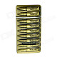 Bullet Clip Modelling Windproof Butane Gas Lighter - Brass