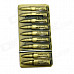 Bullet Clip Modelling Windproof Butane Gas Lighter - Brass