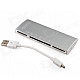 SIYOTEAM SY-661 USB 2.0 Multi Card Reader - Silver + White (Max. 32GB)