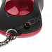 Creative Mouse Style Orange Flame Oil Lighter - Black + Red