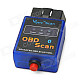 ELM327-K Vehicle Mini Bluetooth OBD-II Code Reader Diagnostic Scanner w/ Switch - Blue + Black