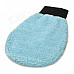 Dual-Side Soft Car Waxing Washer Cleaner Glove - Blue
