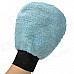 Dual-Side Soft Car Waxing Washer Cleaner Glove - Blue