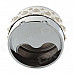 Cool Rivet Rotary Style Top Aluminium Alloy+ PU Ashtray - Silver + White