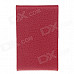 4111 Fashionable Lichee Pattern Portable Magnet Design Cigarette Case / Card Box - Red
