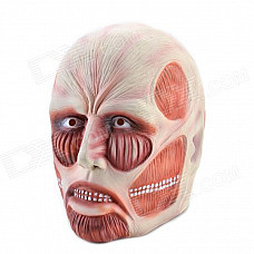 Well-muscled Natural Rubber Attack on Titan Mask - Nude + Red