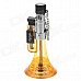 Aomai ZB-275 1300'C Trumpet Shape Blue Butane Jet Torch Lighter w / Keychain- Transparent Orange