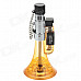 Aomai ZB-275 1300'C Trumpet Shape Blue Butane Jet Torch Lighter w / Keychain- Transparent Orange