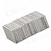 Prismatic NdFeB Magnet - Silver (20 PCS)