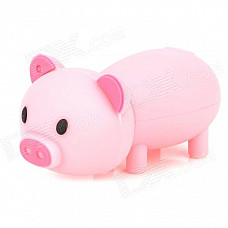 999 Creative Mini Pig Style USB 2.0 Flash Drive - Pink + Black (4GB)