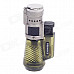 COHIBA Fashionable Windproof 3-Flame Butane Lighter - Olive Green + Black + Silver