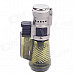 COHIBA Fashionable Windproof 3-Flame Butane Lighter - Olive Green + Black + Silver