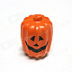 Halloween Long Type Two-sided LED Jack-o-lantern Pumpkin Lamp - Orang Red + White + Black (3 x AAA)