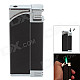 Fashion Windproof Butane Lighter / Tricky Joke Toy - Black + Silver